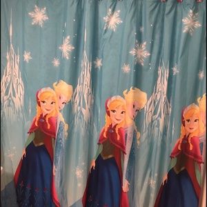 Frozen Shower Curtain & 12 Mathcing Rings